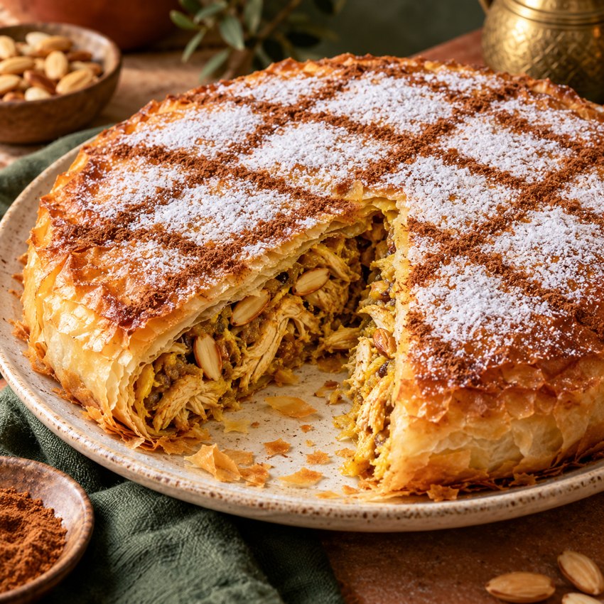 Chicken & Almond Pastilla
