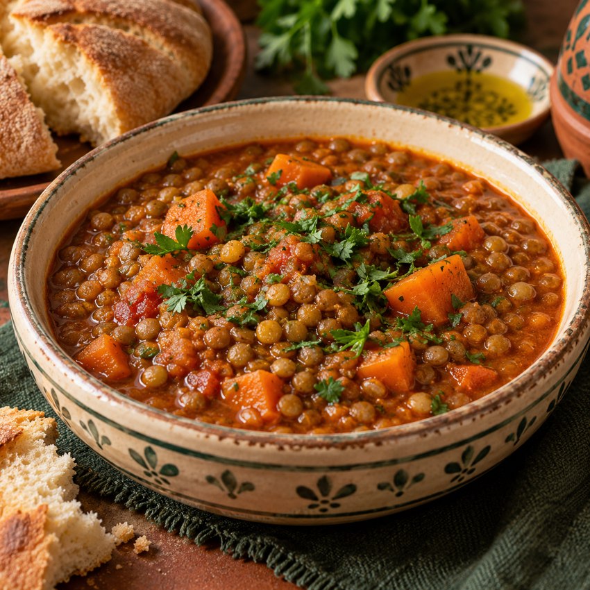 Moroccan Lentils with Cumin
