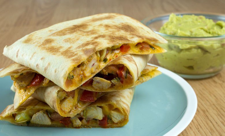 Chicken Quesadillas & Guacamole