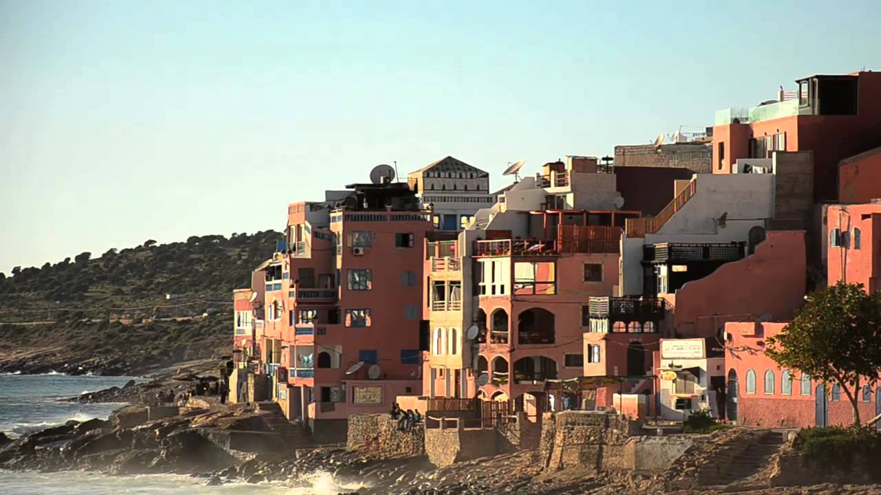 Atlantic waterfront in Taghazout, Morocco