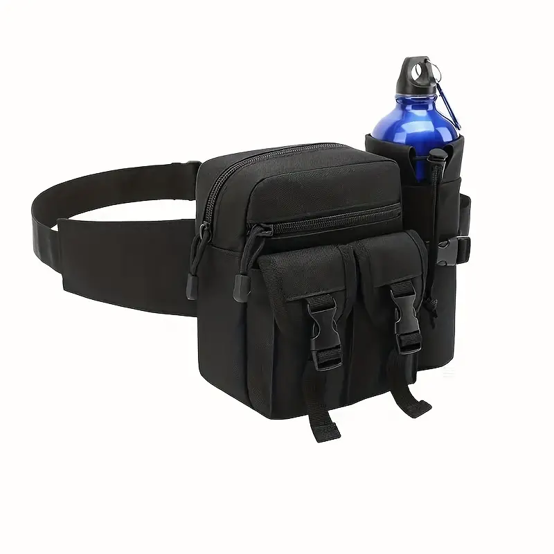 Outdoor Sports Waist Pack with Water Bottle Holder – Durable, Waterproof, for Hiking & Cycling